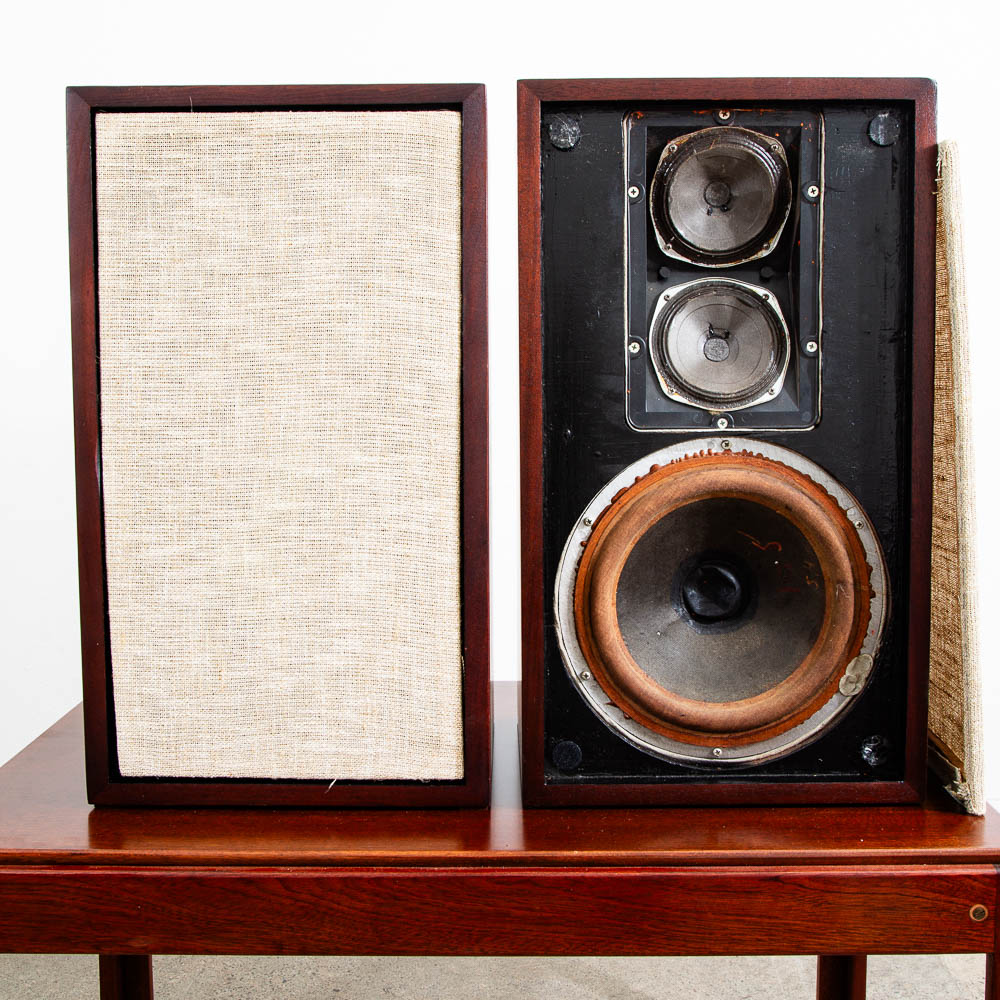 Mid Century Modern Speakers Vintage Acoustic Research AR-2 AR2 Mahogany Wood Mcm - Image 12
