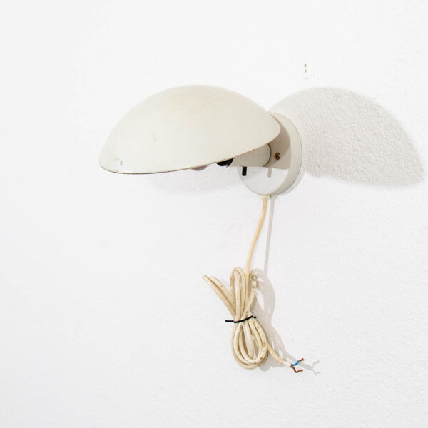 Mid Century Modern Danish Louis Poulsen Hat lamp Hanging Lamp Round White Mcm - Image 9