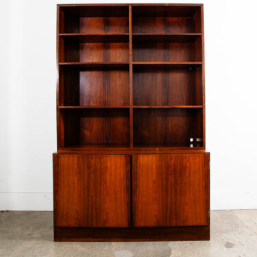 Mid Century Danish Modern Credenza Bookshelf Cabinet Rosewood Kai Winding Mcm