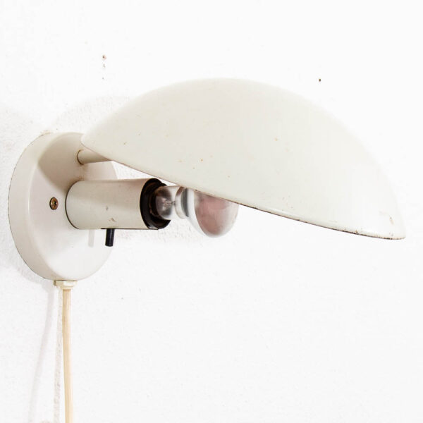 Mid Century Modern Danish Louis Poulsen Hat lamp Hanging Lamp Round White Mcm - Image 10