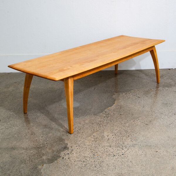 Mid Century Modern Coffee Table Heywood Wakefield Surfboard Wood Birch Maple Mcm - Image 5