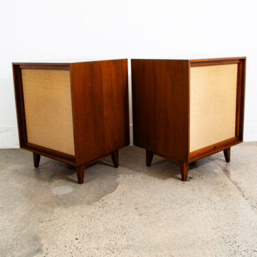 Mid Century Modern Speakers Bozak B-302A Urban Set N104 199A B200Y 8 Ohm Walnut