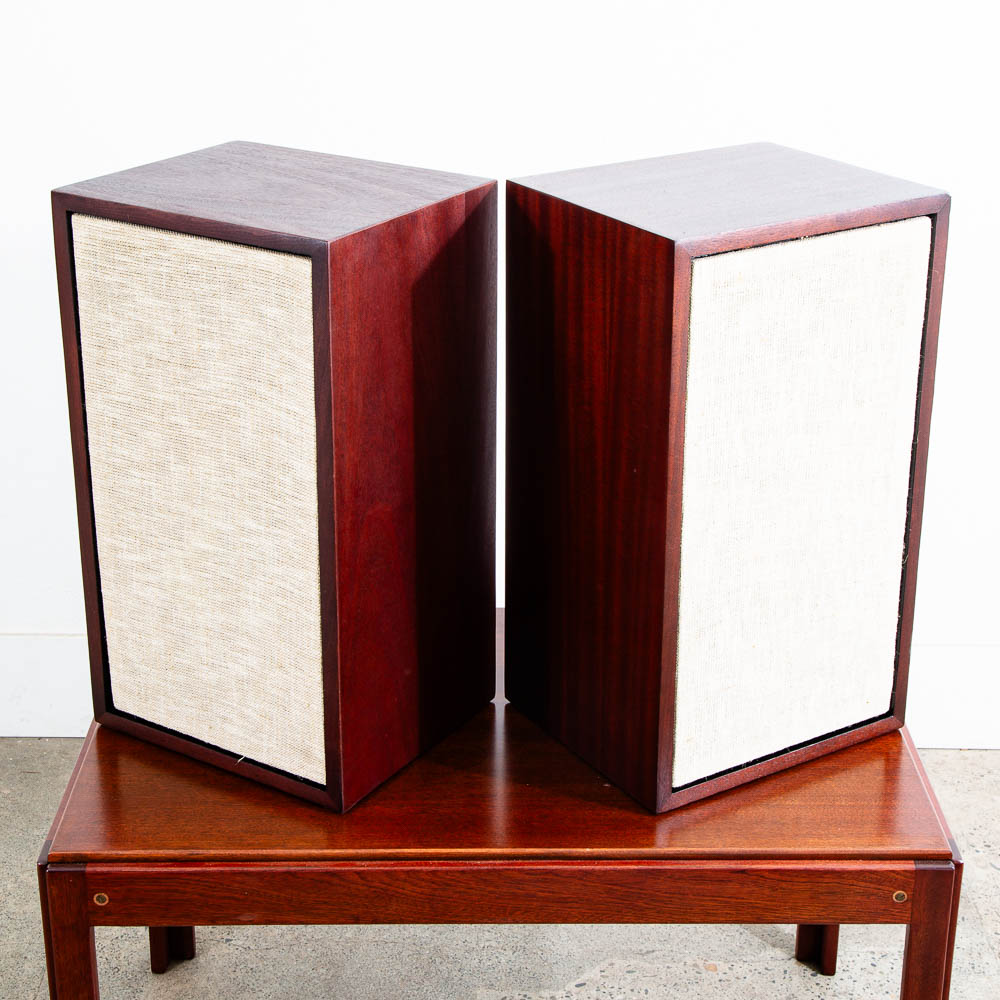 Mid Century Modern Speakers Vintage Acoustic Research AR-2 AR2 Mahogany Wood Mcm - Image 9