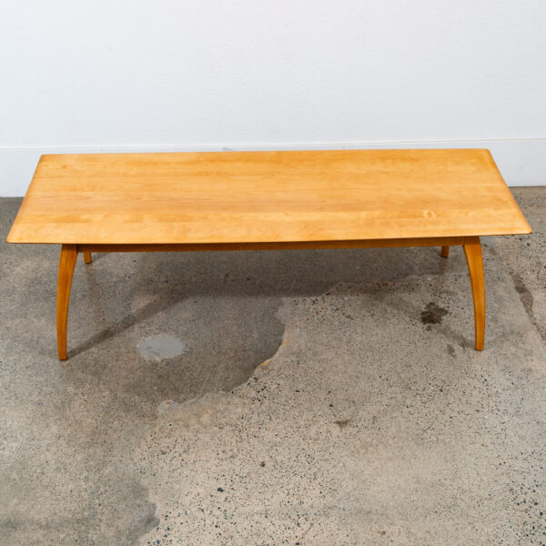 Mid Century Modern Coffee Table Heywood Wakefield Surfboard Wood Birch Maple Mcm - Image 3