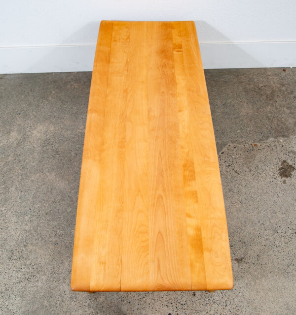 Mid Century Modern Coffee Table Heywood Wakefield Surfboard Wood Birch Maple Mcm - Image 2