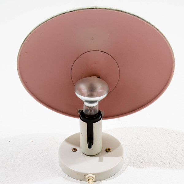 Mid Century Modern Danish Louis Poulsen Hat lamp Hanging Lamp Round White Mcm - Image 3