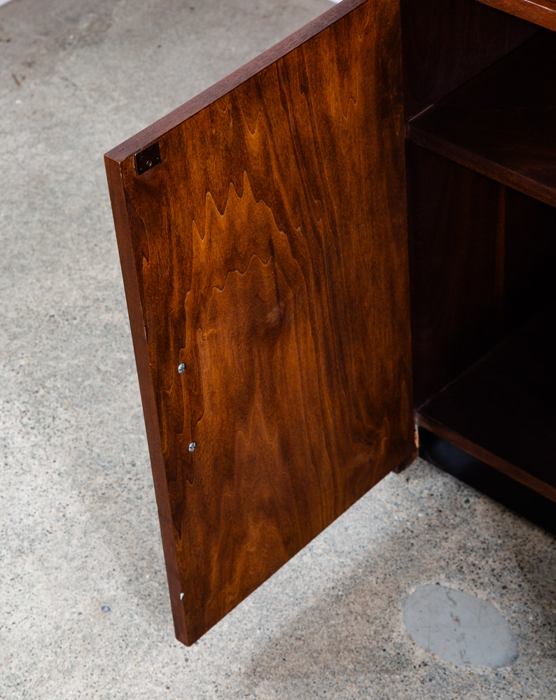 Mid Century Modern Bookshelf Book Shelf Shelving Storage Cabinet Walnut Mcm Wood - Image 7