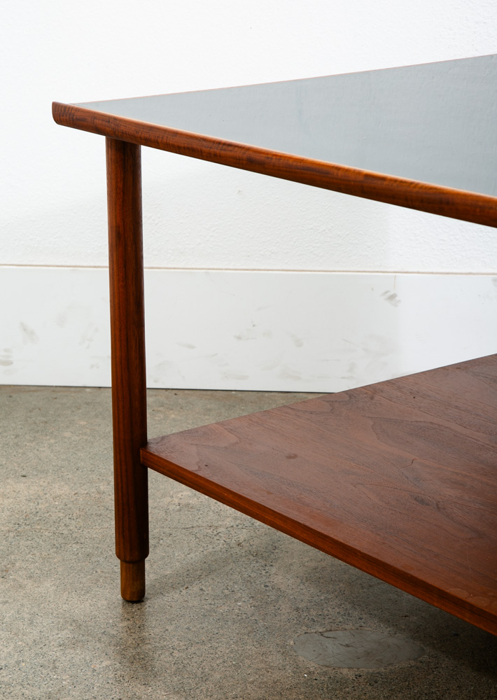 Mid Century Modern End Table Side Square Black Walnut Wood Danish Mcm Coffee Mcm - Image 7