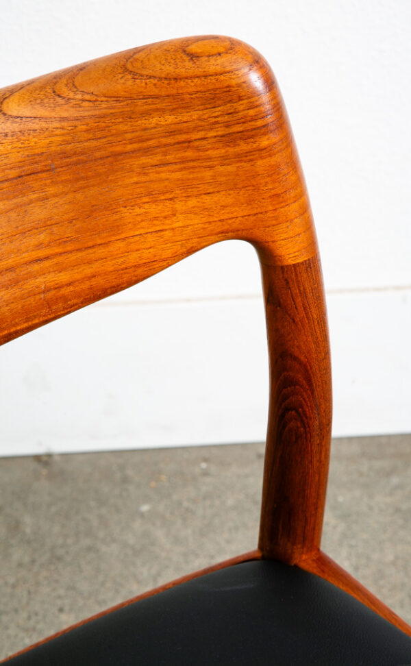 Mid Century Danish Modern Dining Chairs Solid Teak Uldum Johannes Andersen Mcm - Image 11