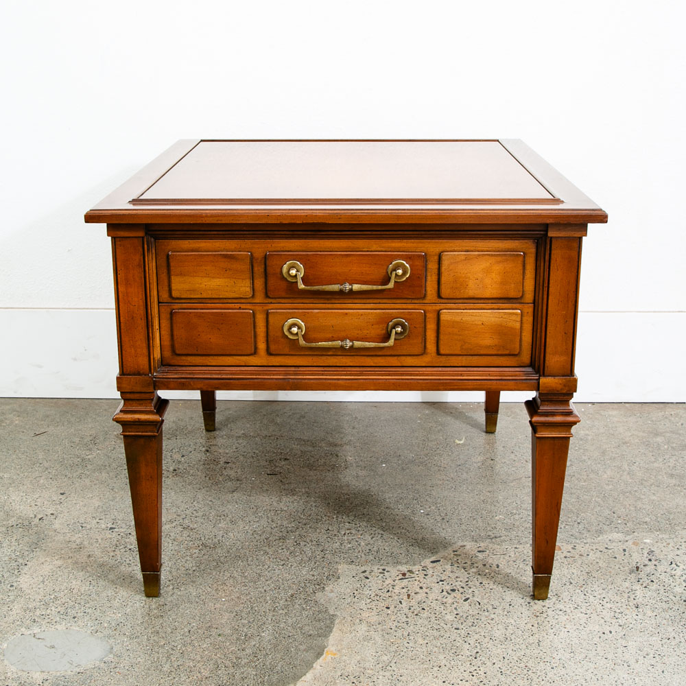 Mid Century Modern Nightstand 2 Drawer End Side Table American Danish Bedside M - Image 2