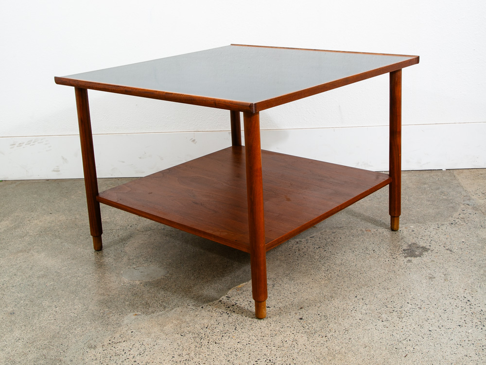 Mid Century Modern End Table Side Square Black Walnut Wood Danish Mcm Coffee Mcm - Image 4