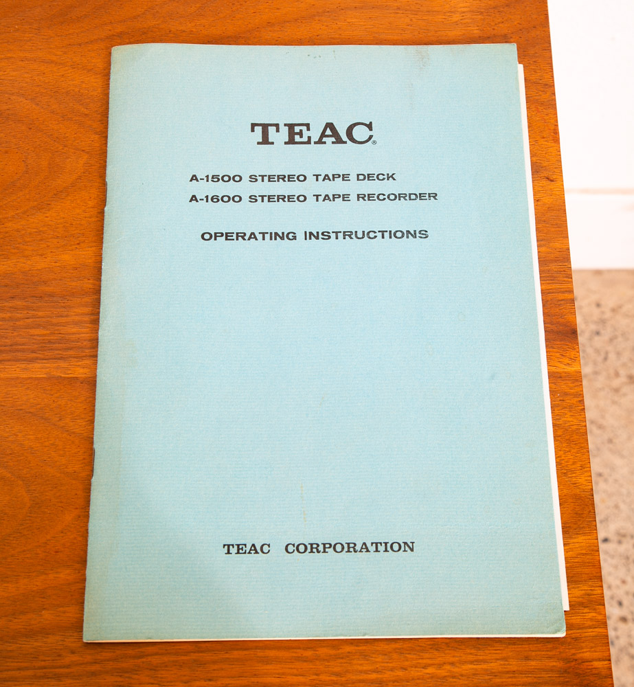 Vintage Reel to Reel Teac A-1500 W Walnut Case 4/2-track 2-channel Table Top Mcm - Image 5