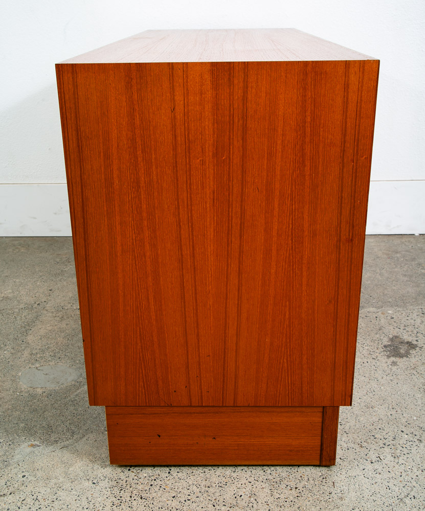 Mid Century Danish Modern Credenza Cabinet Teak Poul Hundevad Tambour Door Mcm - Image 3