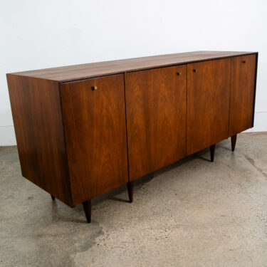 Mid Century Modern Credenza Cabinet Dining Table Dillingham Walnut Extension Mcm