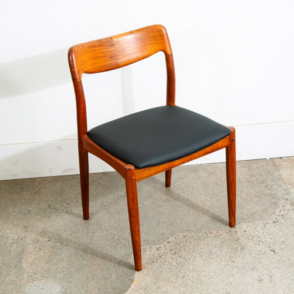 Mid Century Danish Modern Dining Chairs Solid Teak Uldum Johannes Andersen Mcm - Image 9