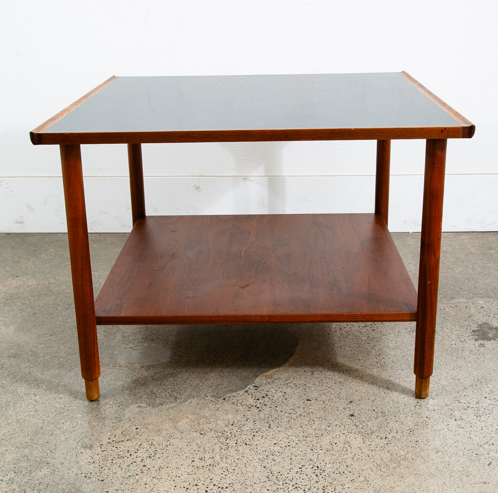 Mid Century Modern End Table Side Square Black Walnut Wood Danish Mcm Coffee Mcm - Image 3