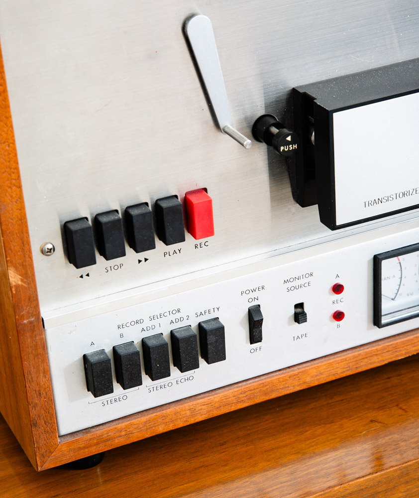 Vintage Reel to Reel Teac A-1500 W Walnut Case 4/2-track 2-channel Table Top Mcm - Image 12
