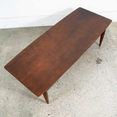 Mid Century Modern Coffee Table Surfboard Mersman Walnut Vintage Mcm Danish