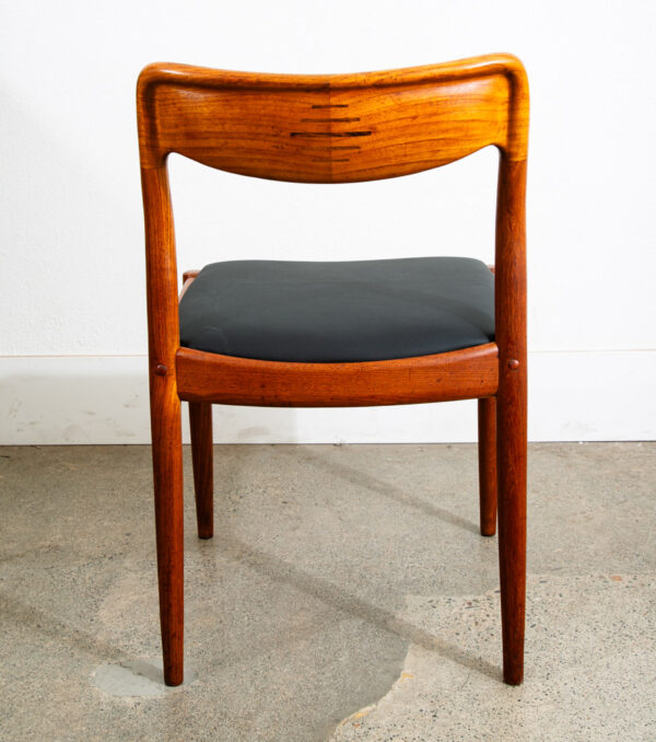 Mid Century Danish Modern Dining Chairs Solid Teak Uldum Johannes Andersen Mcm - Image 5