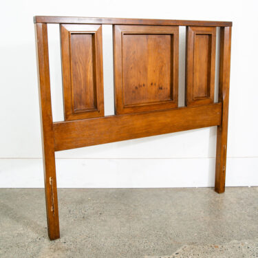 Mid Century Modern Headboard Twin Size Bed Frame Wood Compact Vintage Mcm