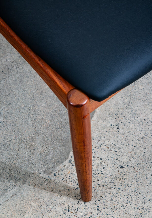 Mid Century Danish Modern Dining Chairs Solid Teak Uldum Johannes Andersen Mcm - Image 8