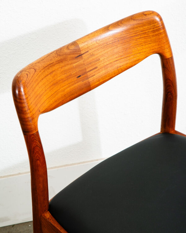 Mid Century Danish Modern Dining Chairs Solid Teak Uldum Johannes Andersen Mcm - Image 6