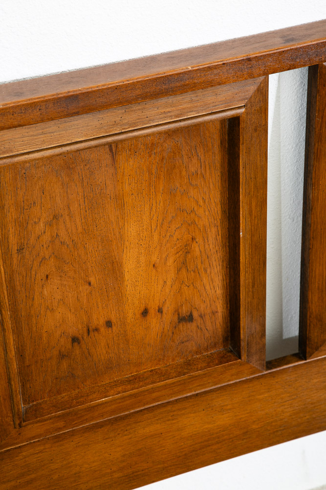 Mid Century Modern Headboard Twin Size Bed Frame Wood Compact Vintage Mcm - Image 7