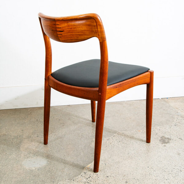 Mid Century Danish Modern Dining Chairs Solid Teak Uldum Johannes Andersen Mcm - Image 3