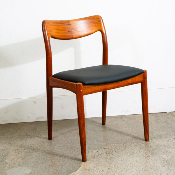 Mid Century Danish Modern Dining Chairs Solid Teak Uldum Johannes Andersen Mcm - Image 10