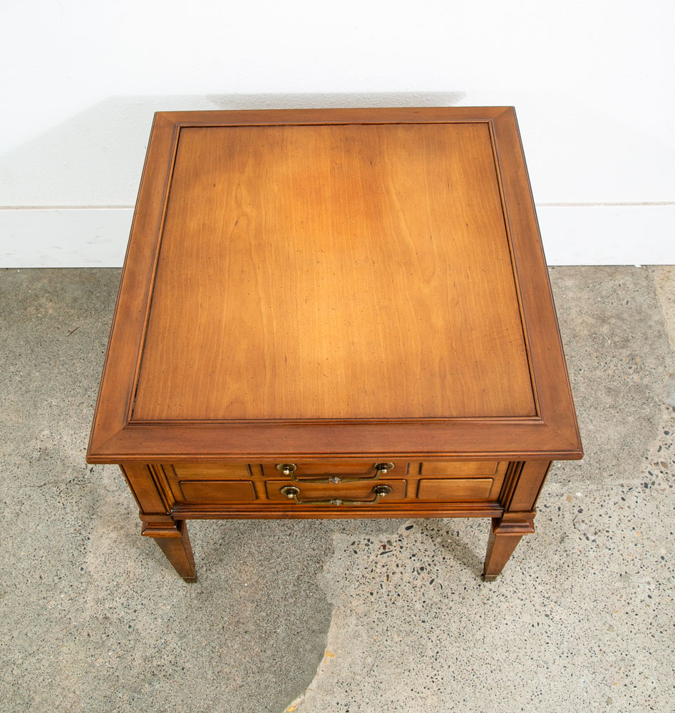 Mid Century Modern Nightstand 2 Drawer End Side Table American Danish Bedside M - Image 3
