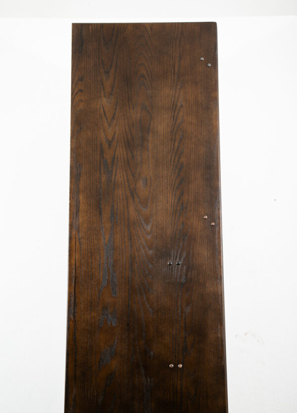 Mid Century Danish Modern Bookshelf Cabinet Oak Doors Drop Down Desk Compact Mcm - Image 12
