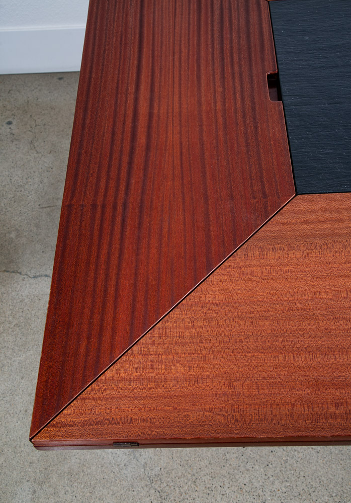 Mid Century Danish Modern Dining Table Mahogany Square Van Den Berghe Cirkante - Image 7