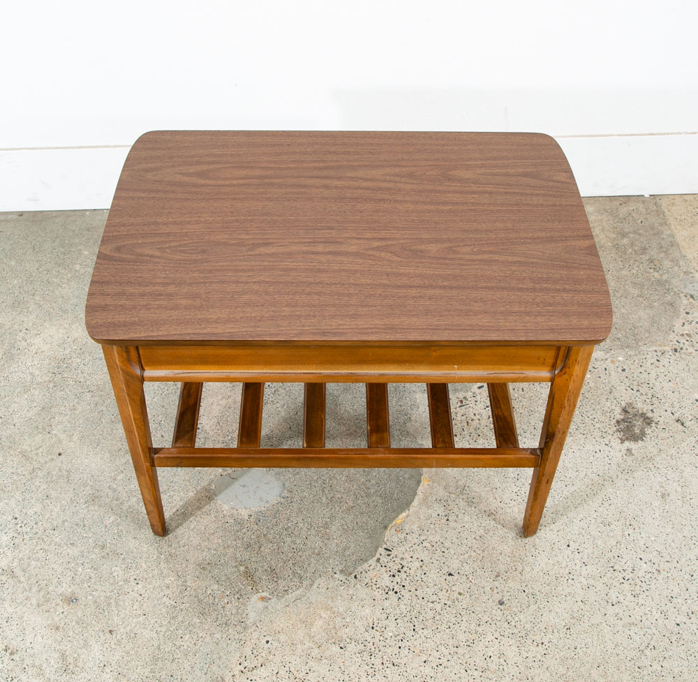Mid Century Modern Nightstands Side Table End Mersman Walnut Vintage Mcm Drawer - Image 11