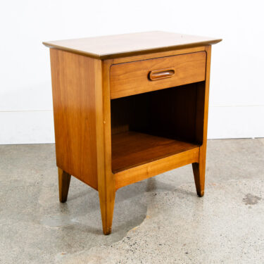 Mid Century Modern Nightstand Side Table Cherry Drawer Wood Handle Dixie Mcm