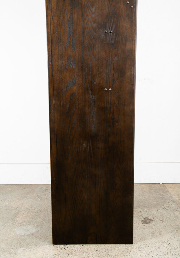 Mid Century Danish Modern Bookshelf Cabinet Oak Doors Drop Down Desk Compact Mcm - Image 7