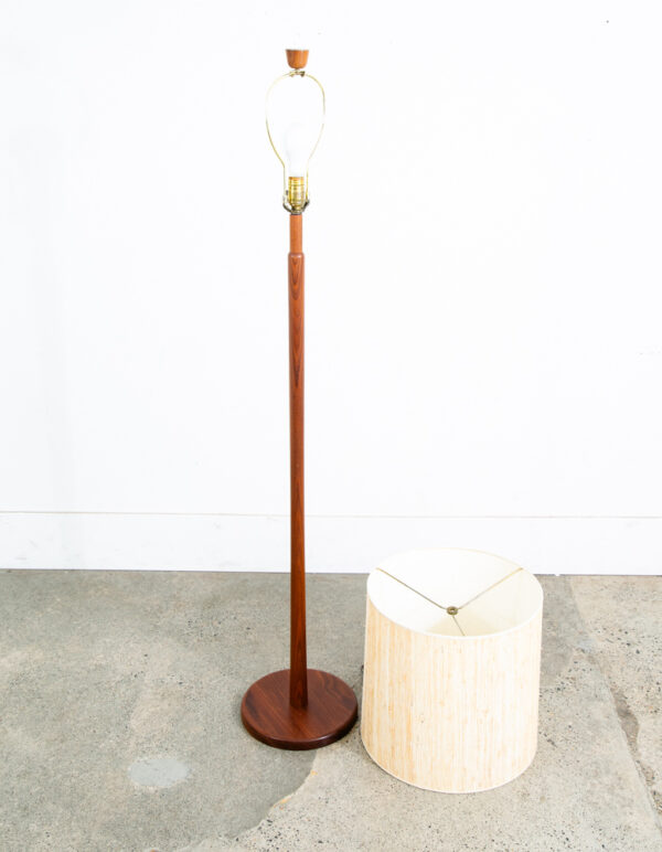 Mid Century Modern Floor Lamp Gordon Martz Marshall Studios Walnut Table Wood - Image 3