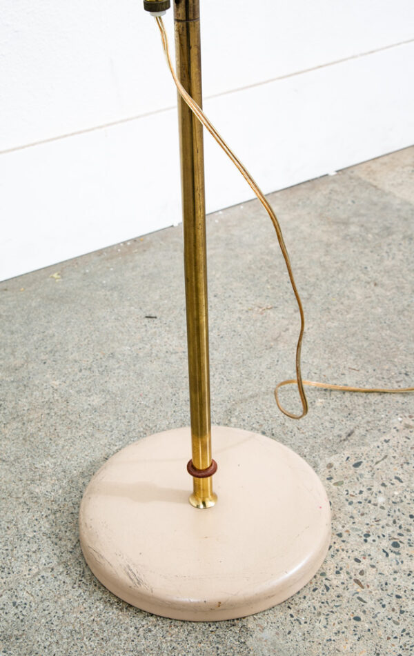 Mid Century Modern Floor Lamp Round Metal Sight Light Office UFO Saucer Mcm - Image 7