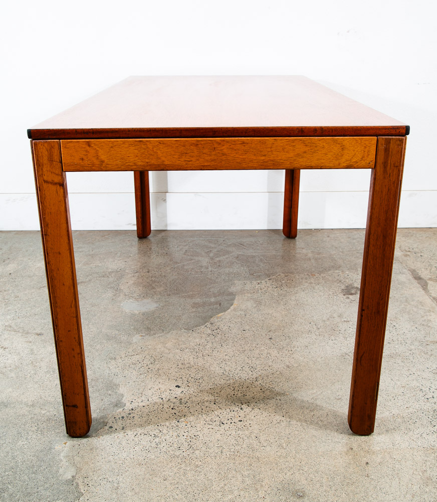 Mid Century Modern Dining Table Rectangle Mahogany Large Vintage Mcm Denmark - Image 6