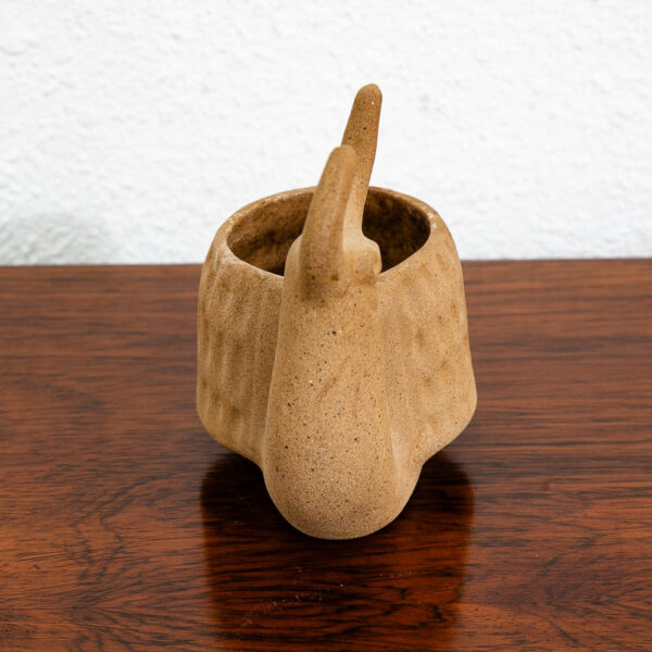 Mid Century Modern Art Pottery Snail Planter Pot Figurine Ceramic Matte Catchall - Image 5