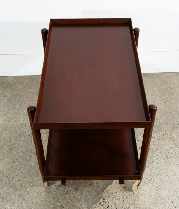 Mid Century Danish Modern Serving Cart Trolley Poul Hundevad Vamdrup Teak Mcm 2 - Image 2