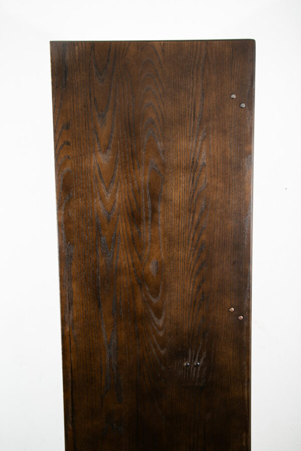 Mid Century Danish Modern Bookshelf Cabinet Oak Doors Drop Down Desk Compact Mcm - Image 11