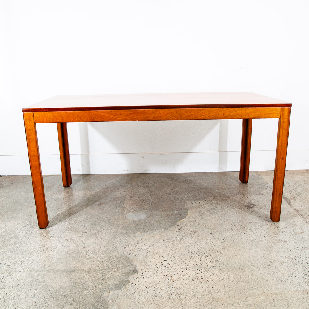 Mid Century Modern Dining Table Rectangle Mahogany Large Vintage Mcm Denmark - Image 4