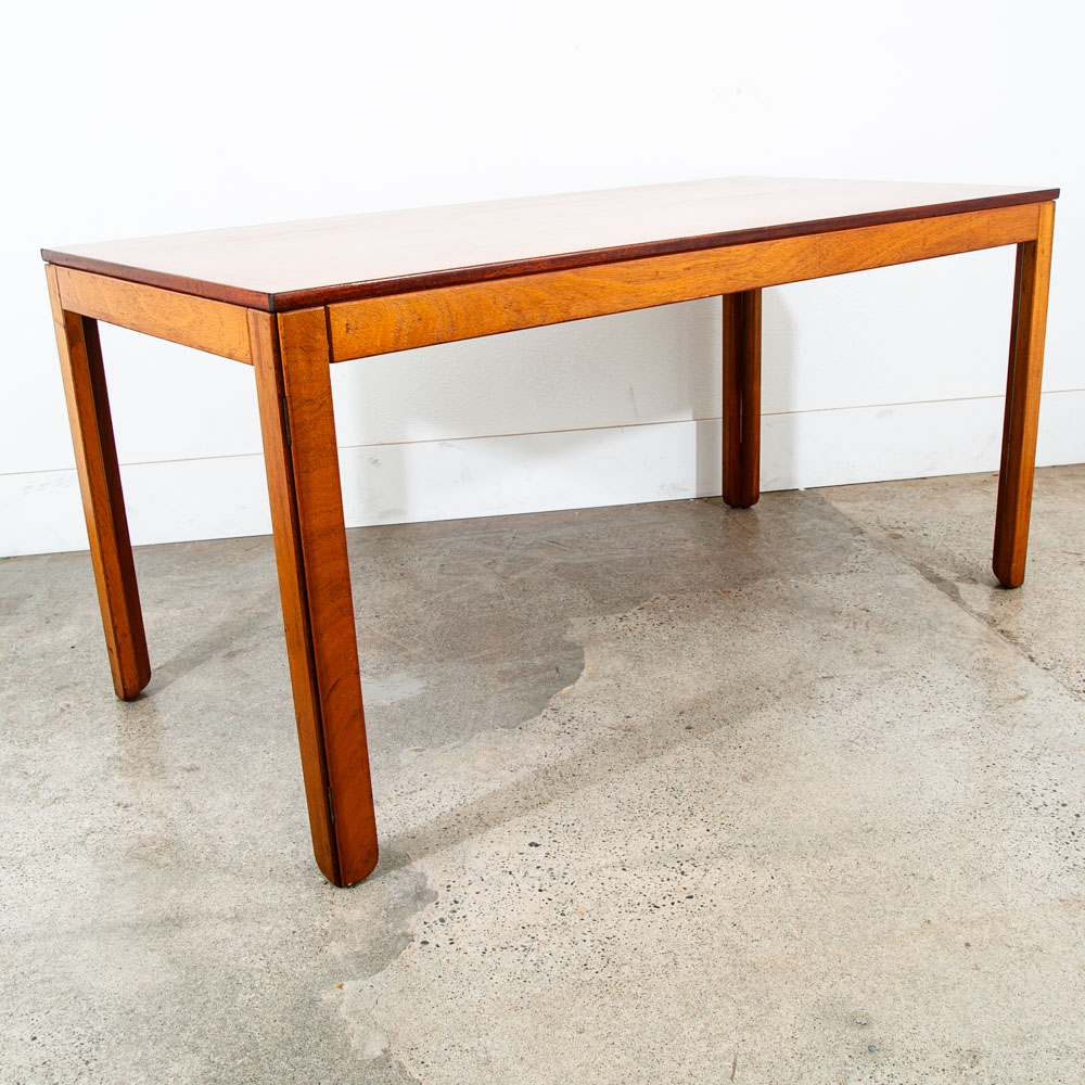 Mid Century Modern Dining Table Rectangle Mahogany Large Vintage Mcm Denmark - Image 5