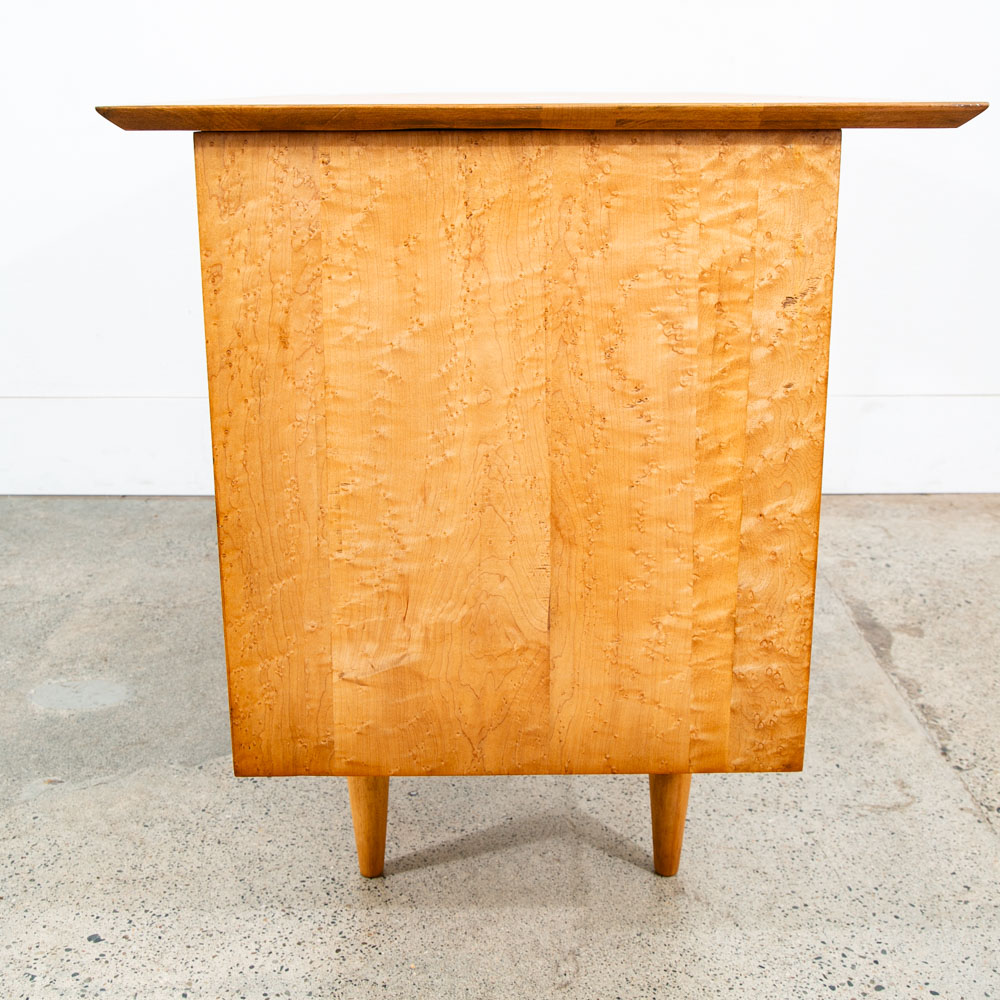 Mid Century Modern Desk Office Desk Paul Mccobb Planner Group Restored Mcm Maple - Image 4
