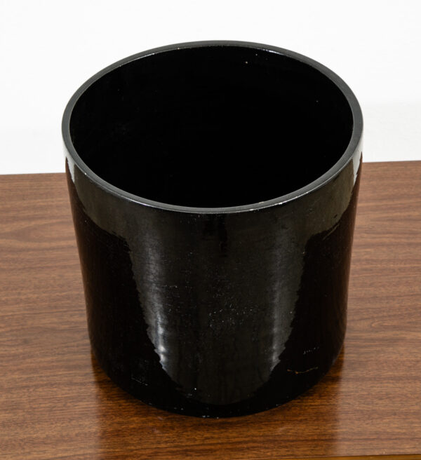 Mid Century Modern Planter AC-12 Black Gloss Large Gainey Ceramic Vintage Round - Image 6