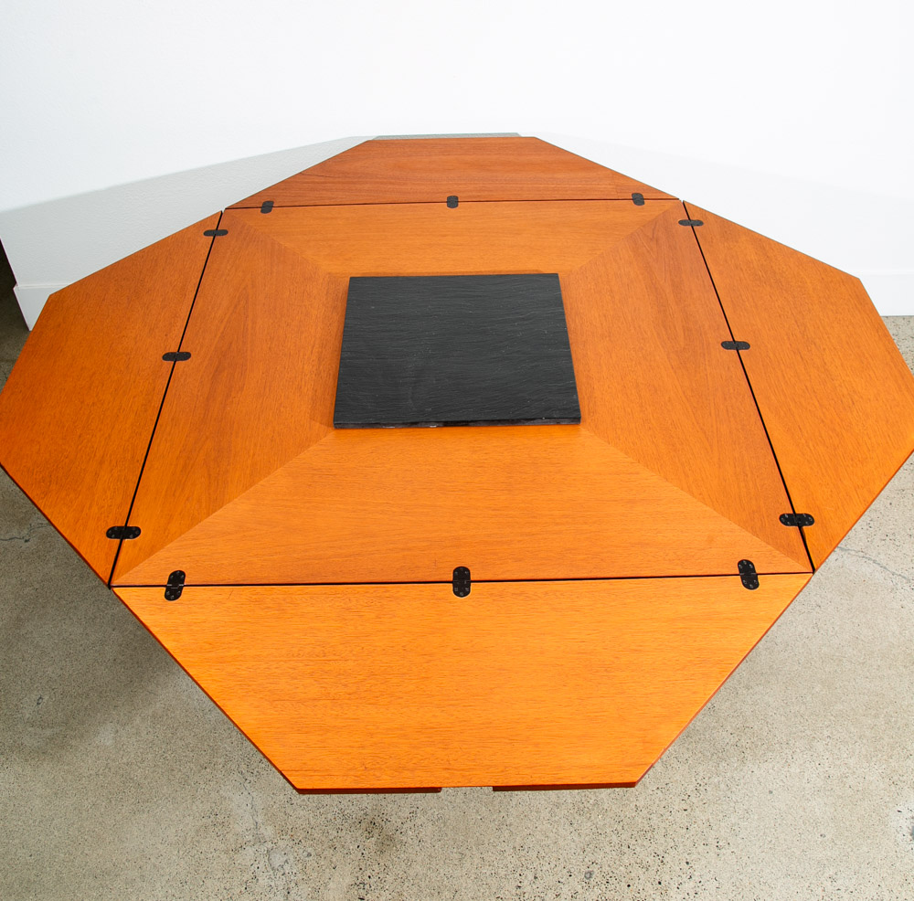 Mid Century Danish Modern Dining Table Mahogany Square Van Den Berghe Cirkante - Image 4