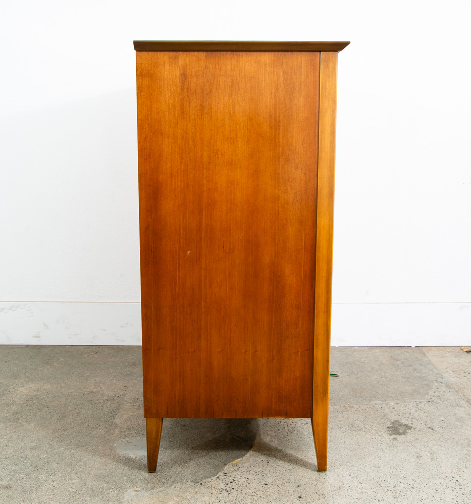 Mid Century Modern Highboy Dresser Dixie 5 Drawer Vintage Walnut Danish Drexel - Image 3