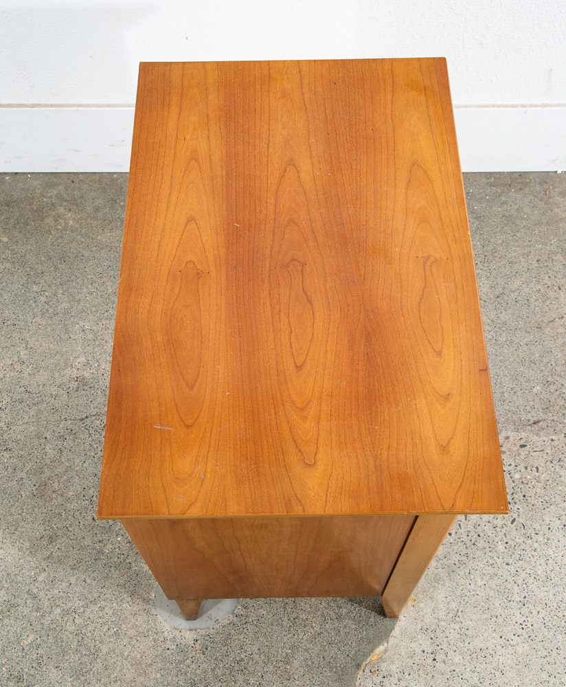 Mid Century Modern Nightstand Side Table Cherry Drawer Wood Handle Dixie Mcm - Image 5