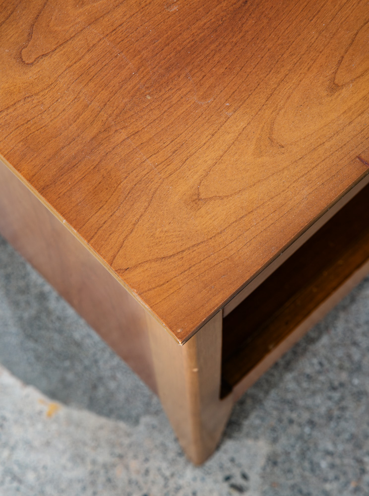 Mid Century Modern Nightstand Side Table Cherry Drawer Wood Handle Dixie Mcm - Image 11