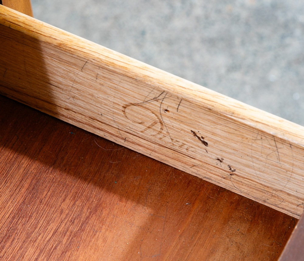 Mid Century Modern Nightstand Side Table Cherry Drawer Wood Handle Dixie Mcm - Image 6